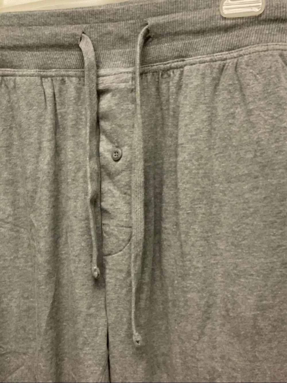 Hanes Men's Gray Drawstring Jogger Sweatpants